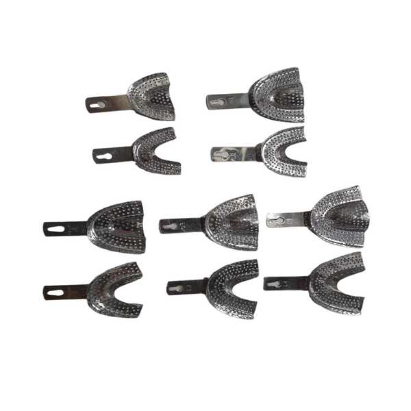 Impression Tray Steel Set of 10 Buy Online for Dentists Online