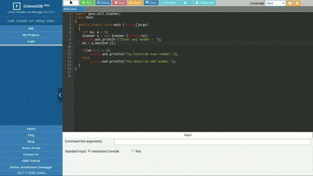 Introducing online java debugger mode OnlineGDB Blog