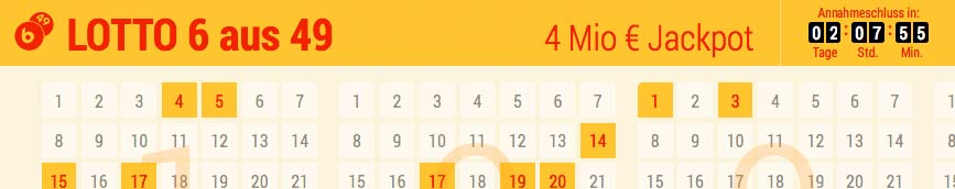 LOTTO 6aus49 ? aktuelle Quoten LOTTO Bayern
