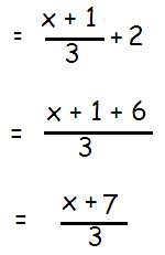 Expressing as a Single Fraction