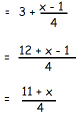 Expressing as a Single Fraction