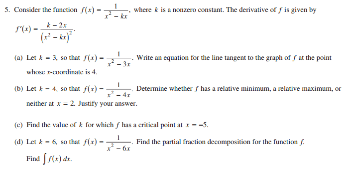 AP Calculus BC 2015 Exam (solutions, questions, videos)