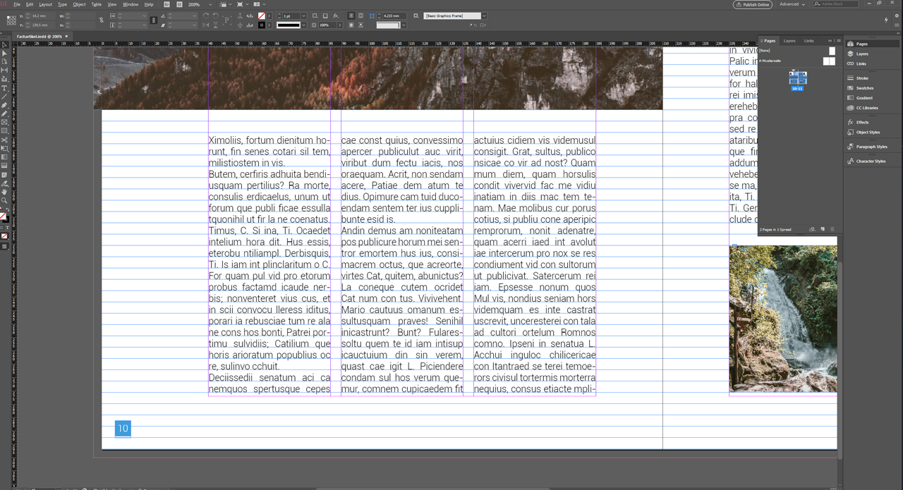 Creating a baseline grid in InDesign Basics Tutorial