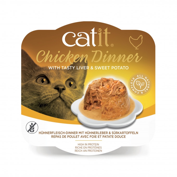 CATIT CHICKEN DINNER, LIVER & SWEET POTATO 80 G, 6PCS/BOX Online Pet