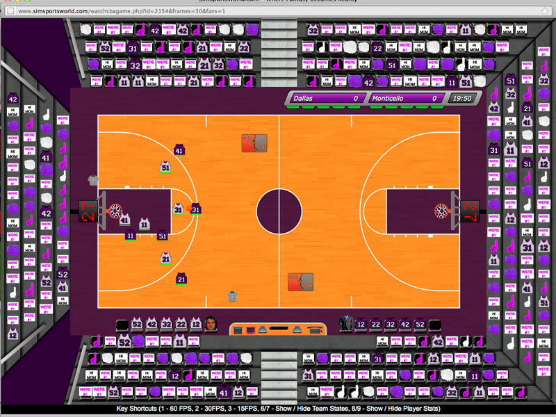 SimSportsWorld Basketball Online basketball manager game