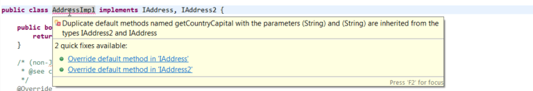 Default Static methods in Interface Java8