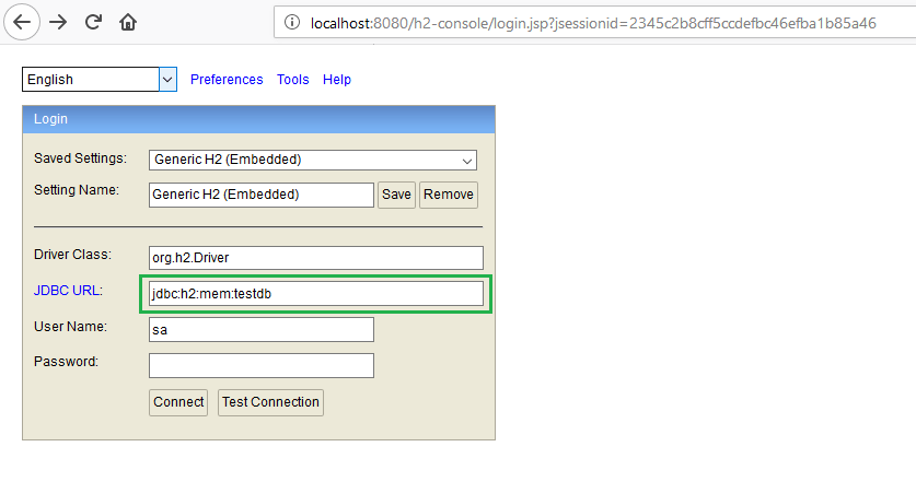 Spring Boot H2 Database + JDBC Template Example