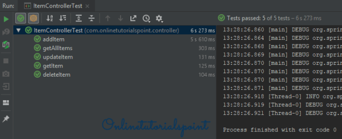 Spring Boot MockMvc JUnit Test Example