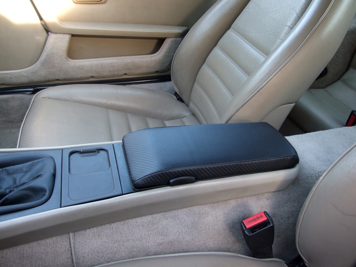 Porsche 944, Carbon Fiber Look Vinyl, Center Arm Rest Cover 1985.51991