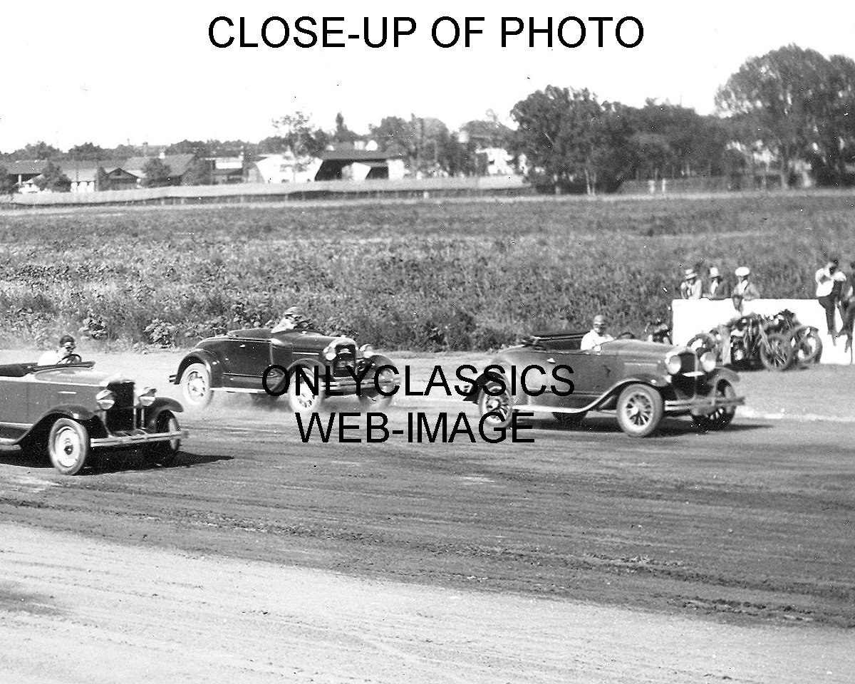 1930s EARLY STOCK CAR RACE AUTO RACING PHOTO DENVER COLORADO NASCAR