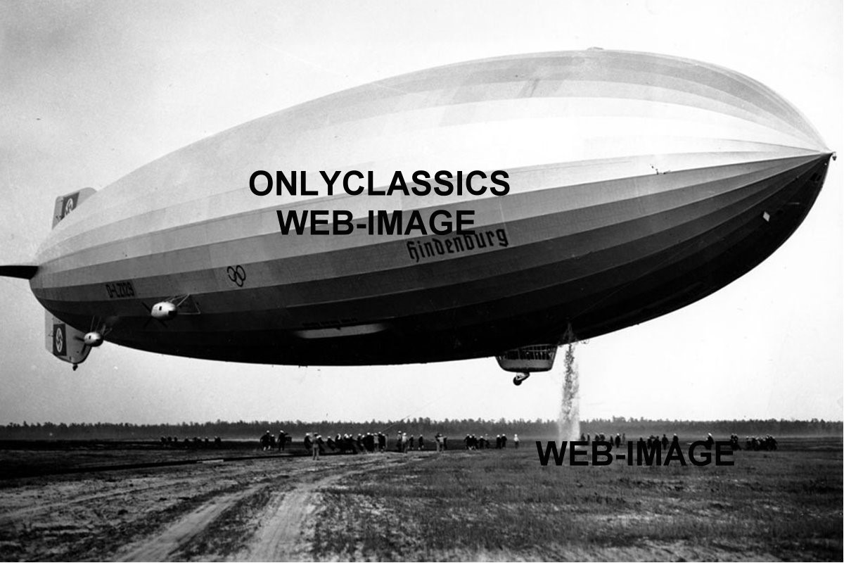 GERMAN AIRSHIP HINDENBURG DIRIGIBLE PHOTO SET34 LAKEHURST NJ AVIATION