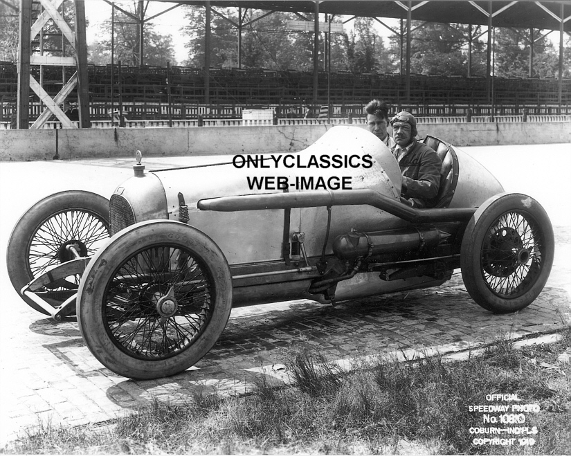 1919 BARNEY OLDFIELD OLD MILLER SPECIAL ROSCOE SARLES PHOTO INDY 500