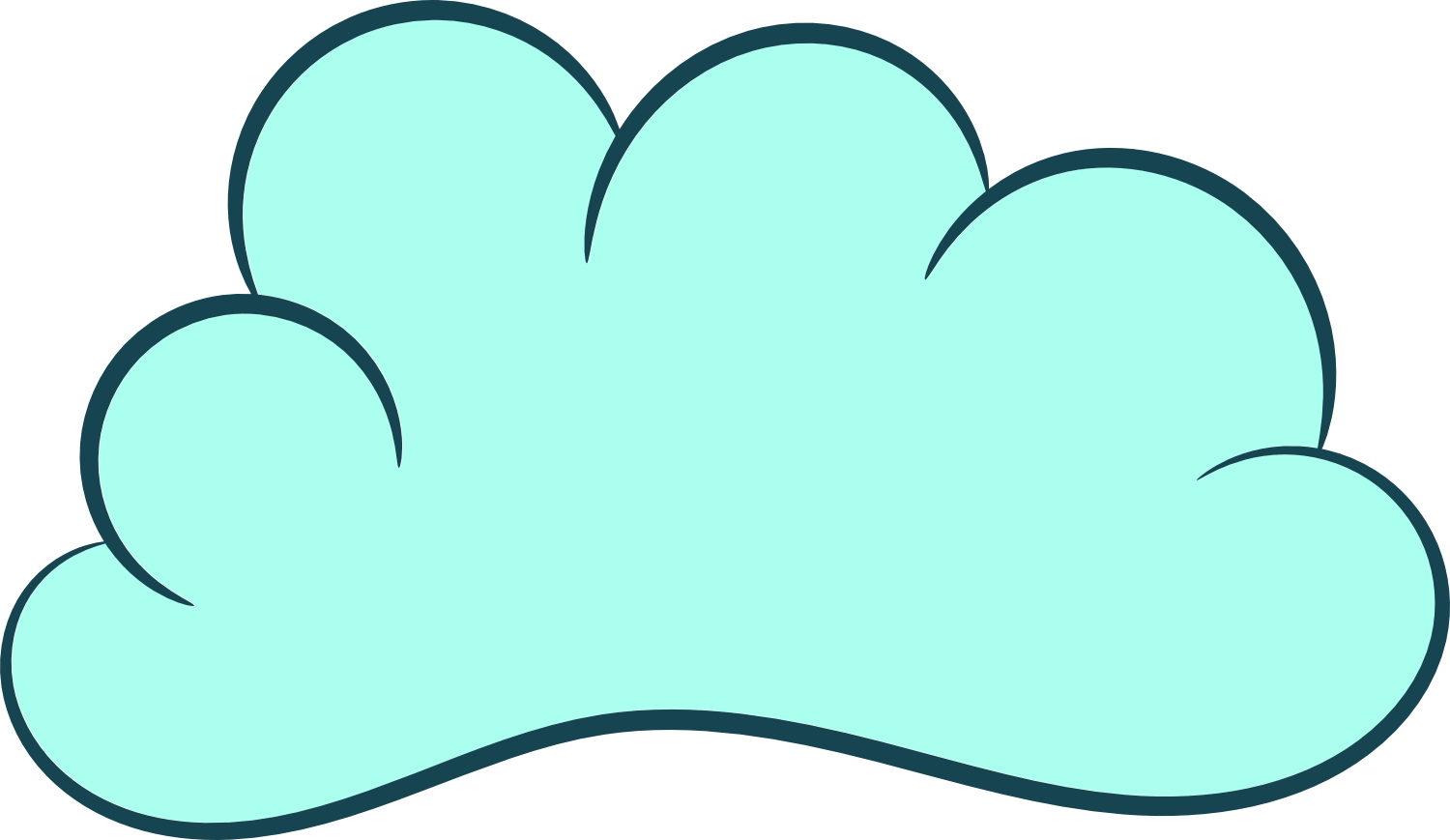 5 Cartoon Clouds (PNG Transparent)