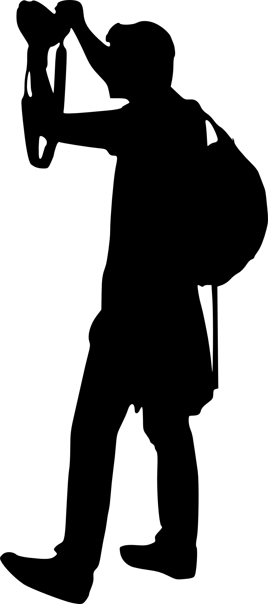 13 Photographer with Camera Silhouette (PNG Transparent)