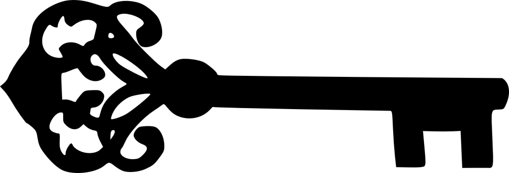 8 Skeleton Key Silhouettes (PNG Transparent)