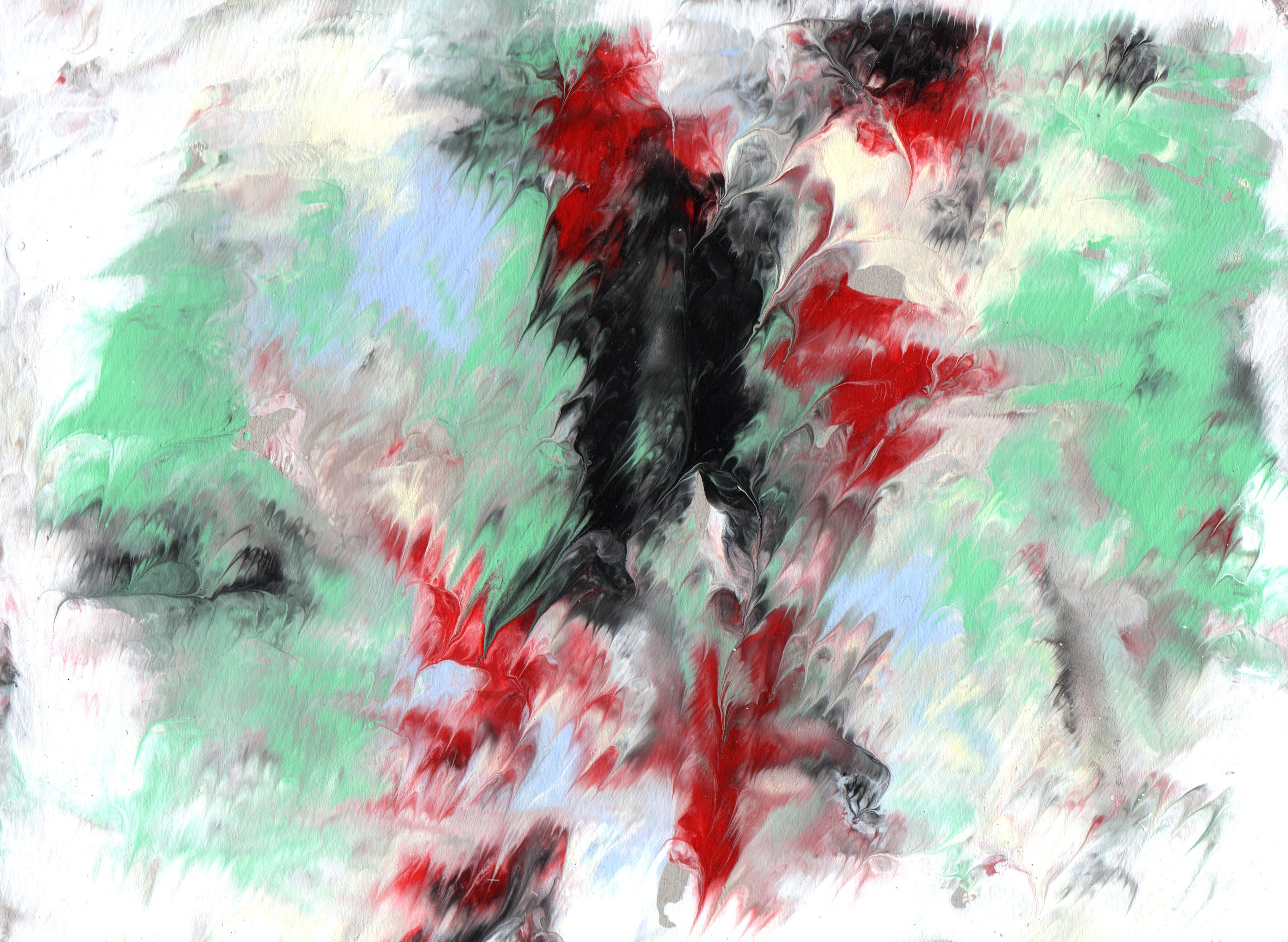 10 Abstract Acrylic Paint Texture (JPG)