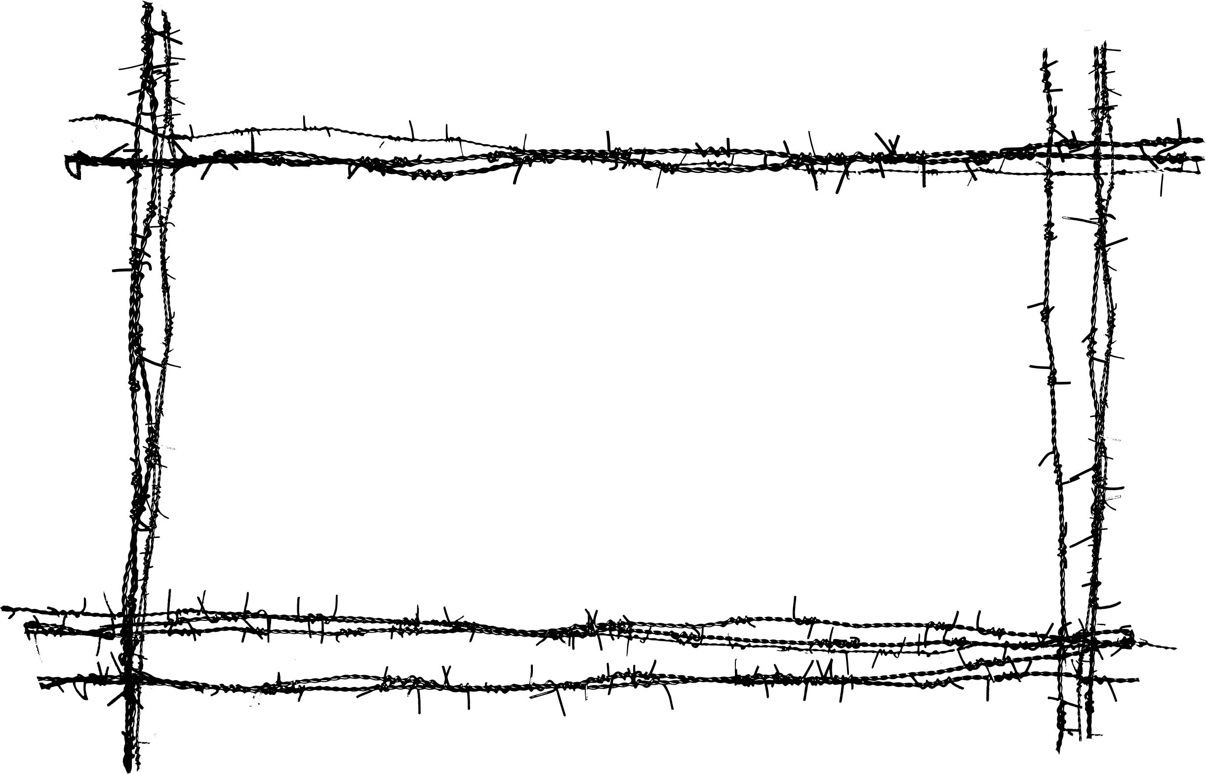 Barbed Wire Vector Png Free PNG Image