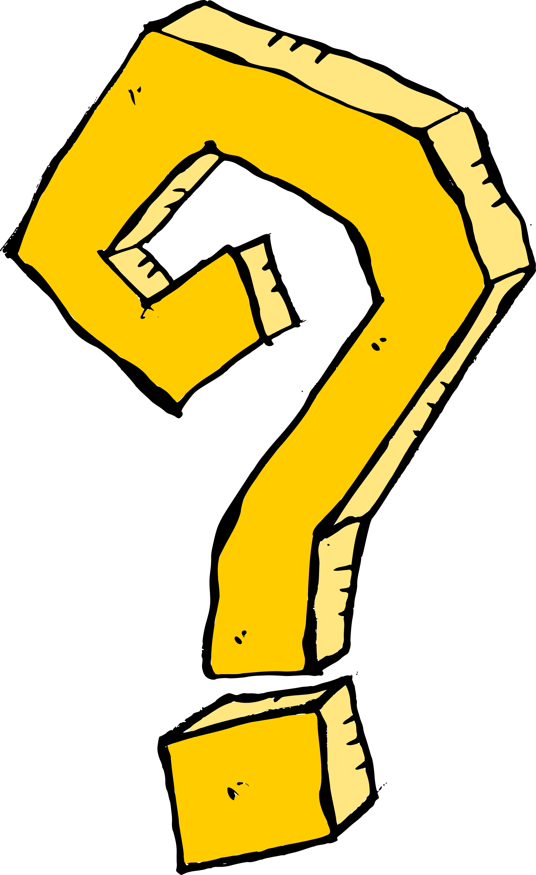 4 Comic Question Mark (PNG Transparent)