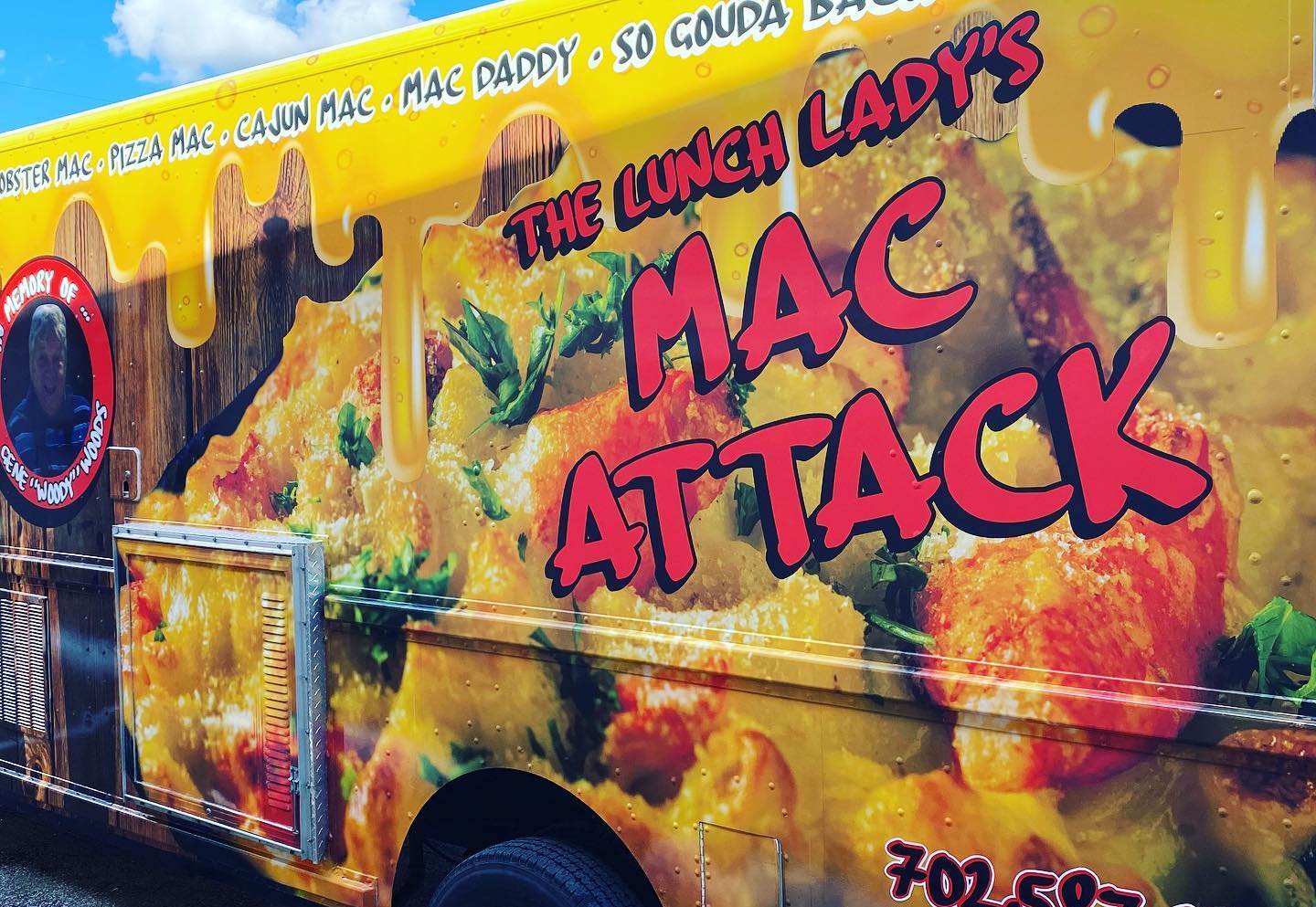 The Lunch Lady's Mac Attack Texas Mac 'N Cheese Themed Food Truck