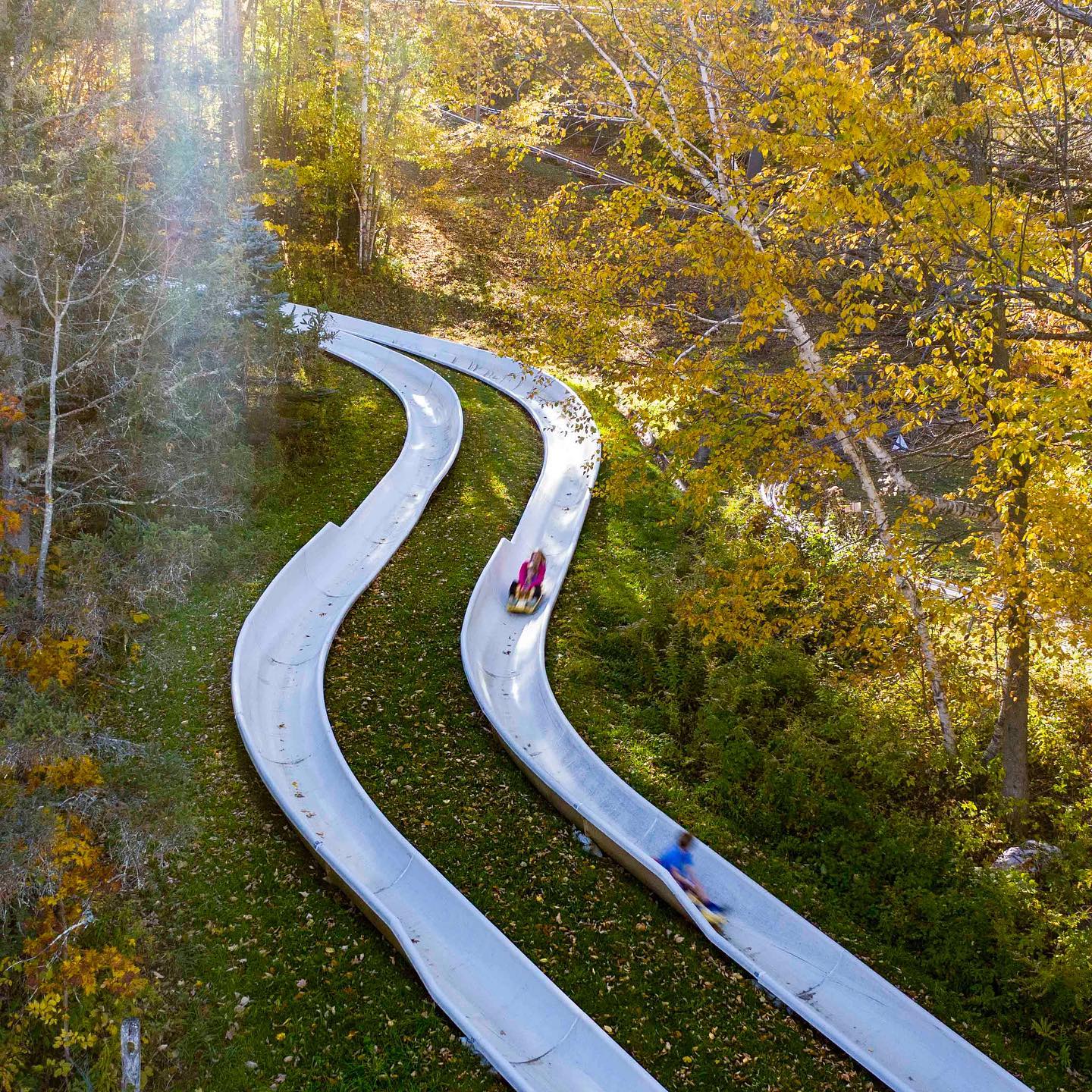 Ride The Mountain Alpine Slide At Jiminy Peak In Massachusetts(03)