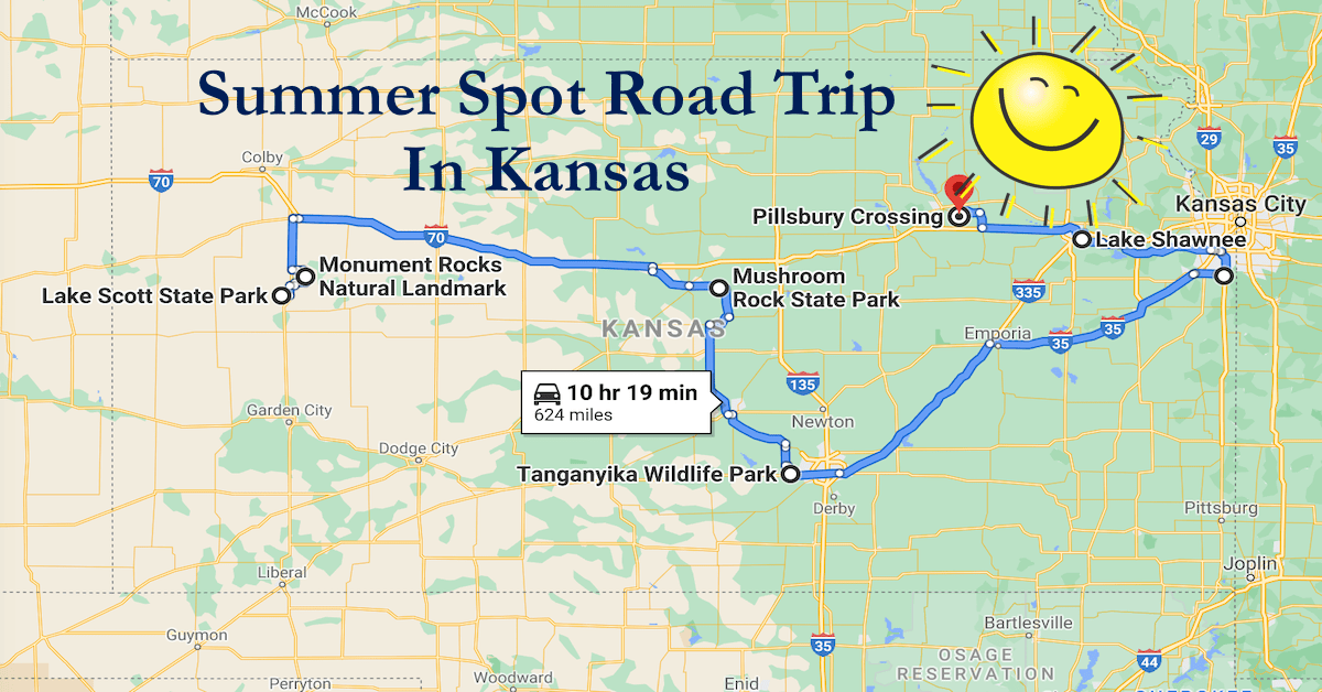 Your Scenic Weekend Summer Spot Road Trip In Kansas