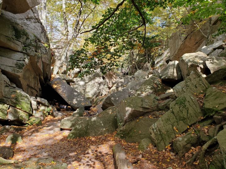 Unique Rock Formations In Massachusetts At Purgatory Chasm