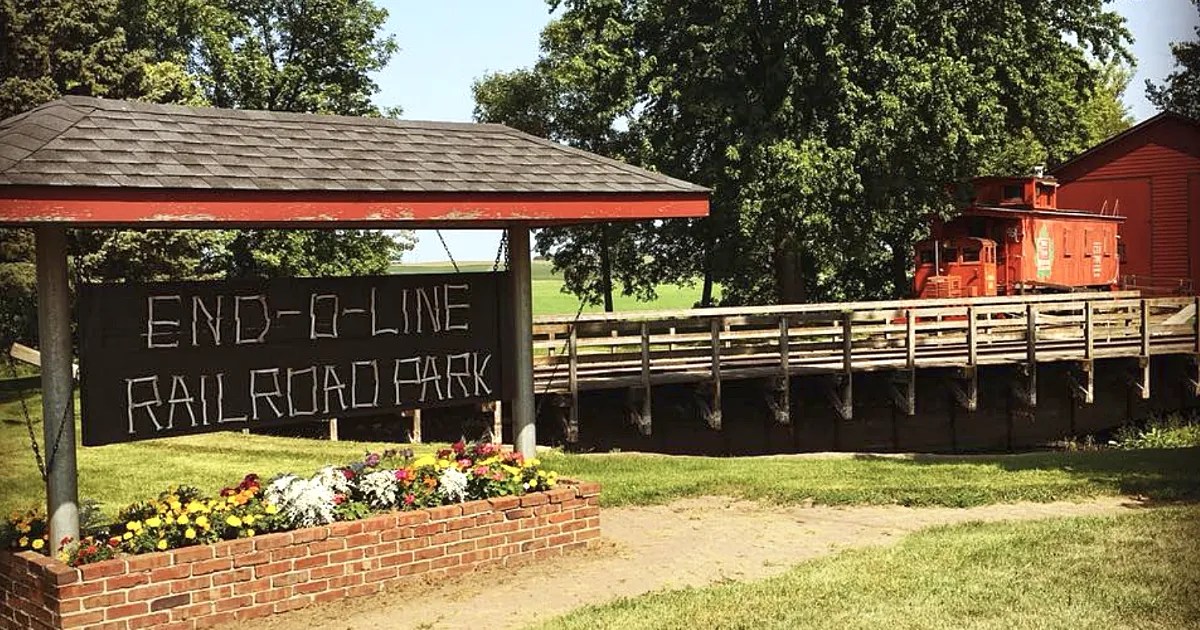 Minnesota Railroad History At EndOLine Park In Currie Minnesota
