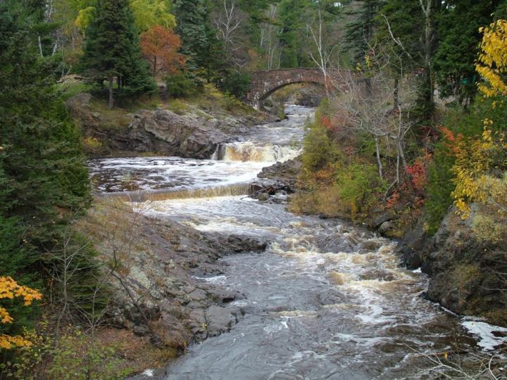 Waterfall Swimming Hole In Minnesota Lester River In Duluth
