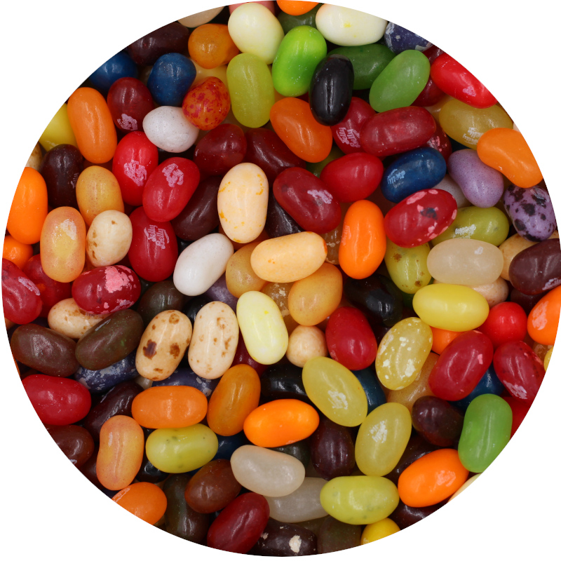 Jelly Belly 49 Assorted Flavored Jelly Beans Only Kosher Candy