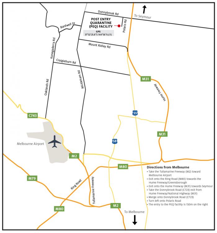 Mickleham Post Entry Quarantine Facility Animals