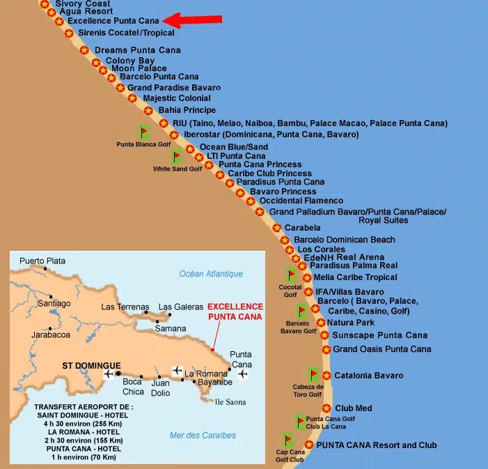 Hôtel 5 étoiles Excellence Punta Cana, Punta Cana, Rép. Dominicaine