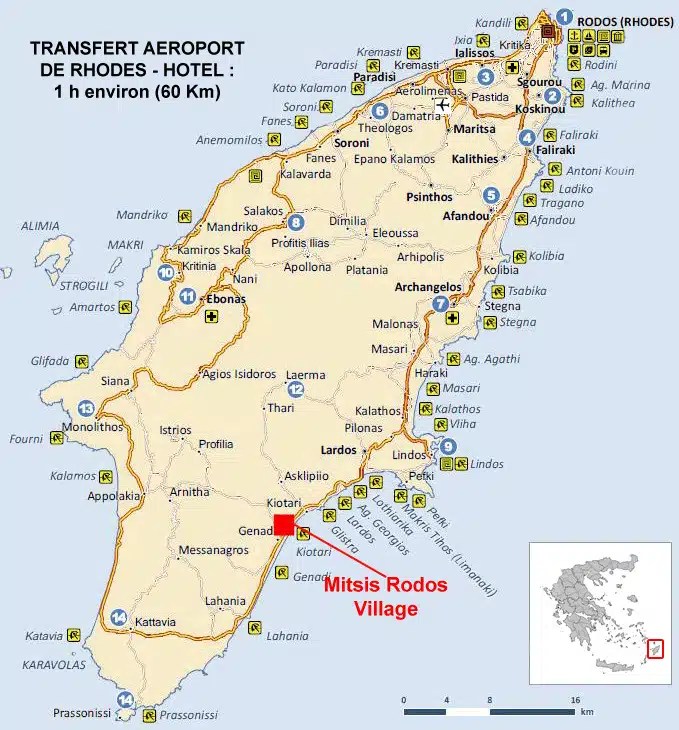 Hôtel 5 étoiles Club Coralia Mitsis Rodos Village Beach, Ile de Rhodes