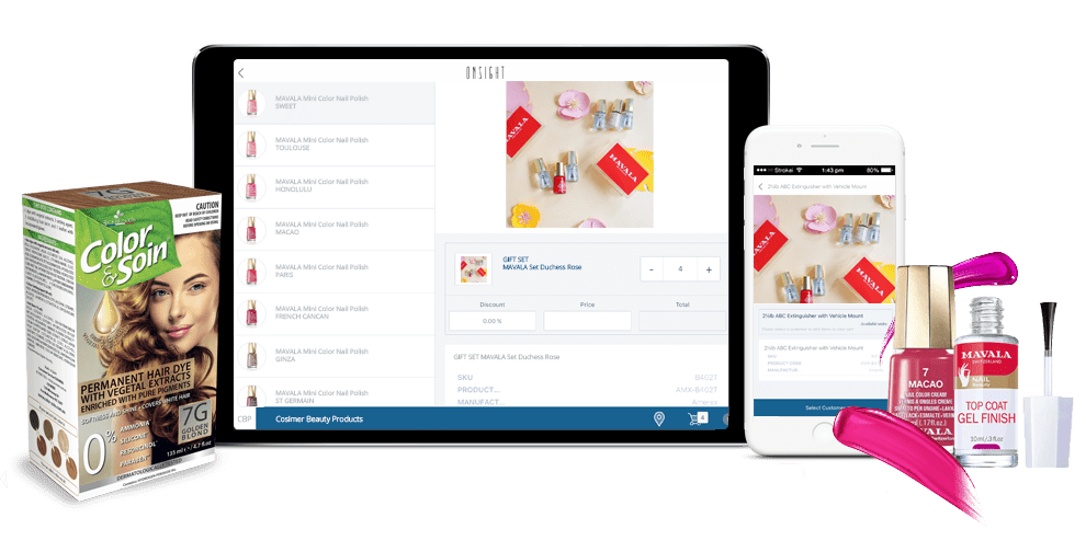 B2B Sales App For Distributors Of Health & Beauty Products Onsight