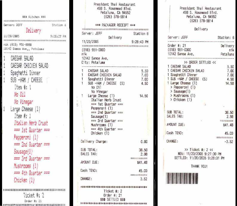 Restaurant POS System for fine dining, fast food and pizza