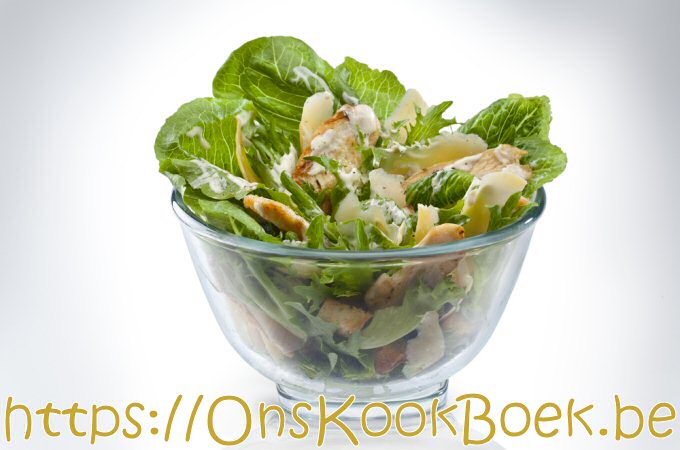 3X Dé Klassieker: Caesar Salade! Met Kip: Een Ongelooflijk Bevredigende Maaltijd!