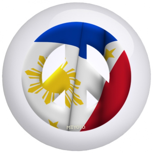 Philippines flag bowling ball