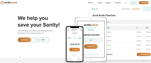 A Time Tracking System That Works With Gusto Payroll OnTheClock