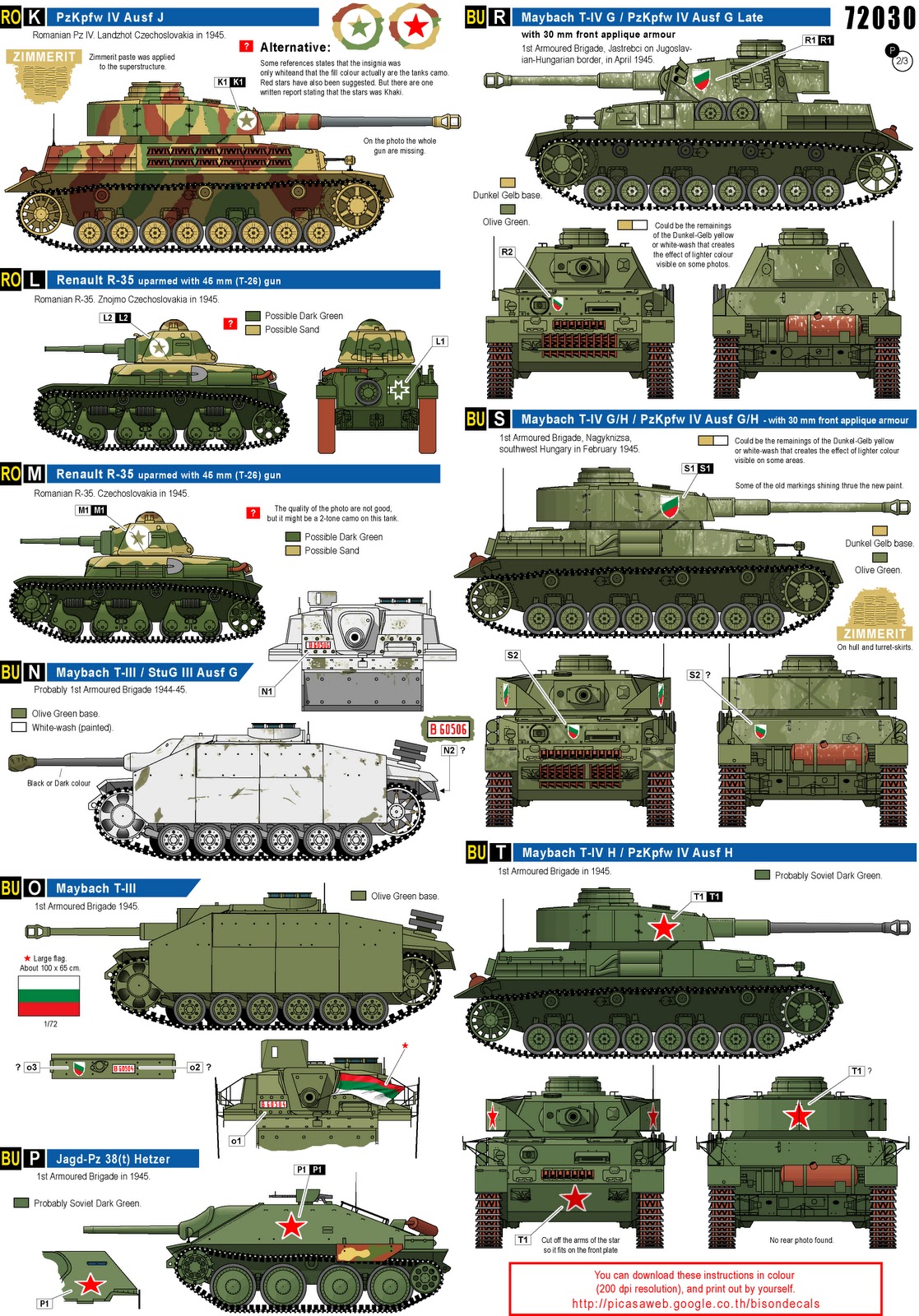 Bison 72030 East European Tanks in 1945