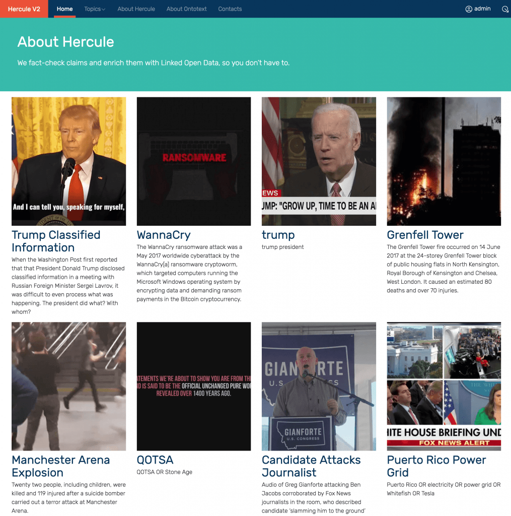 Hercule Journalist Platform For Finding and Factchecking Breaking News