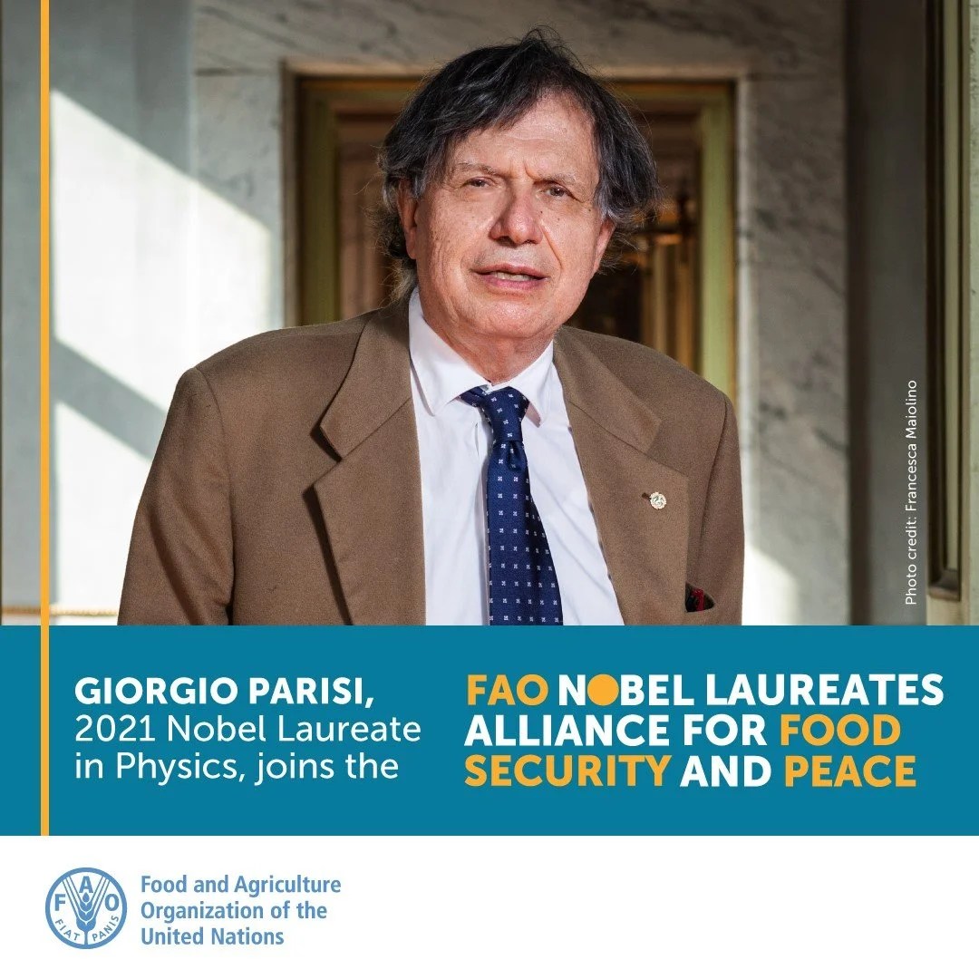 premio nobel 2023 Climate Crisis In Focus As Giorgio Parisi Joins Fao's Nobel Laureates Alliance - Onu Italia