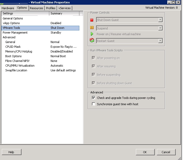 Managing VMware Tools advanced options Virtualization Blog