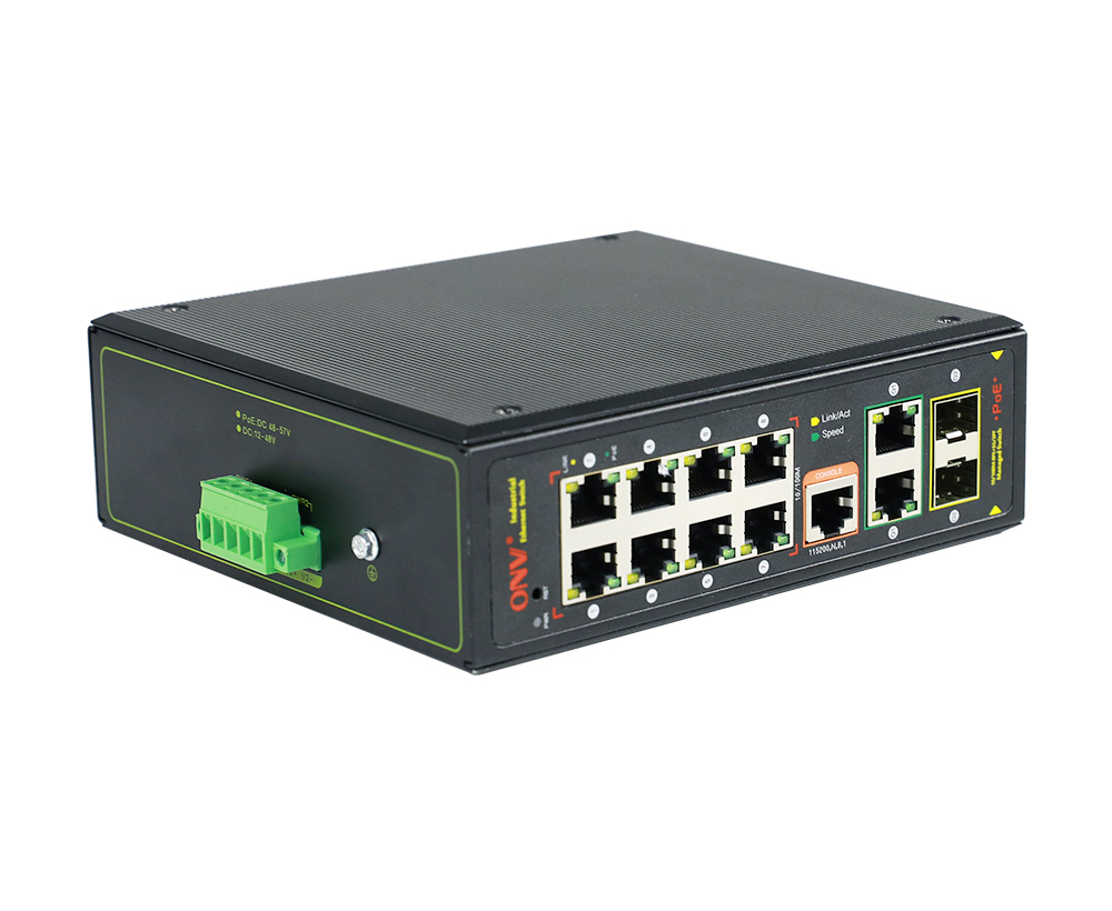 Gigabit uplink 10port L2 managed industrial PoE switchIndustrial PoE