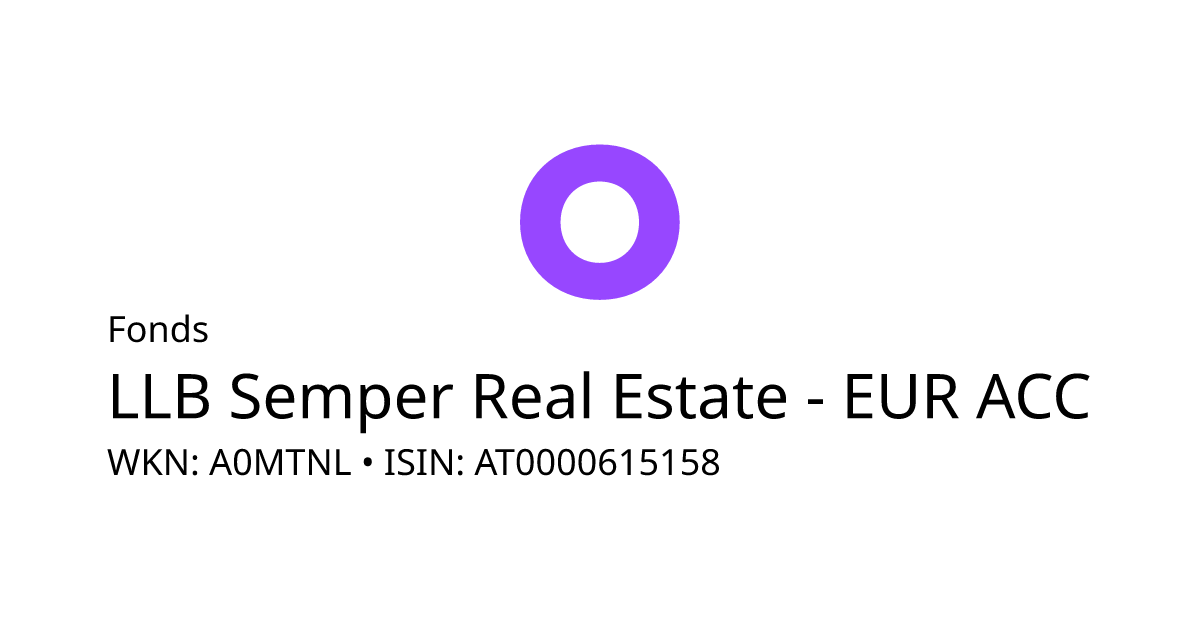 LLB Immo Kapitalanlagegesellschaft m.b.H. Fonds • LLB Semper Real