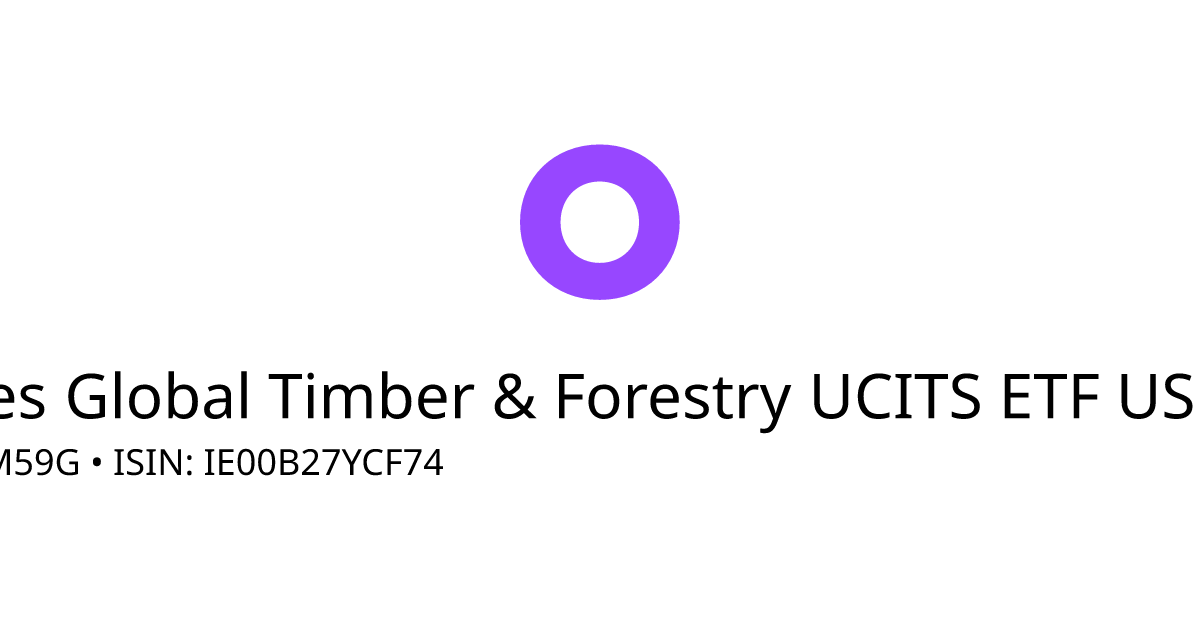 iShares Global Timber & Forestry UCITS ETF USD Dis. ETF Kurs aktuell