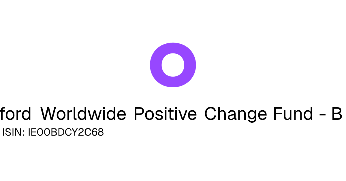 Baillie Gifford Investment Management (Europe) Limited Fonds • Baillie