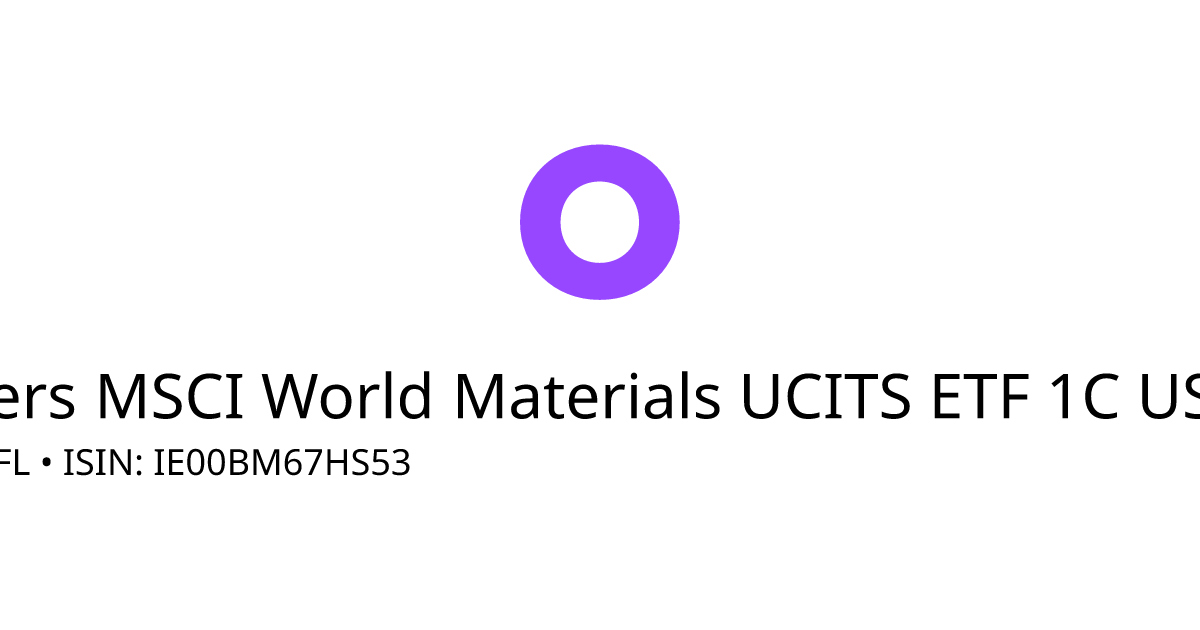 Xtrackers MSCI World Materials UCITS ETF 1C USD Acc. ETF Kurs aktuell