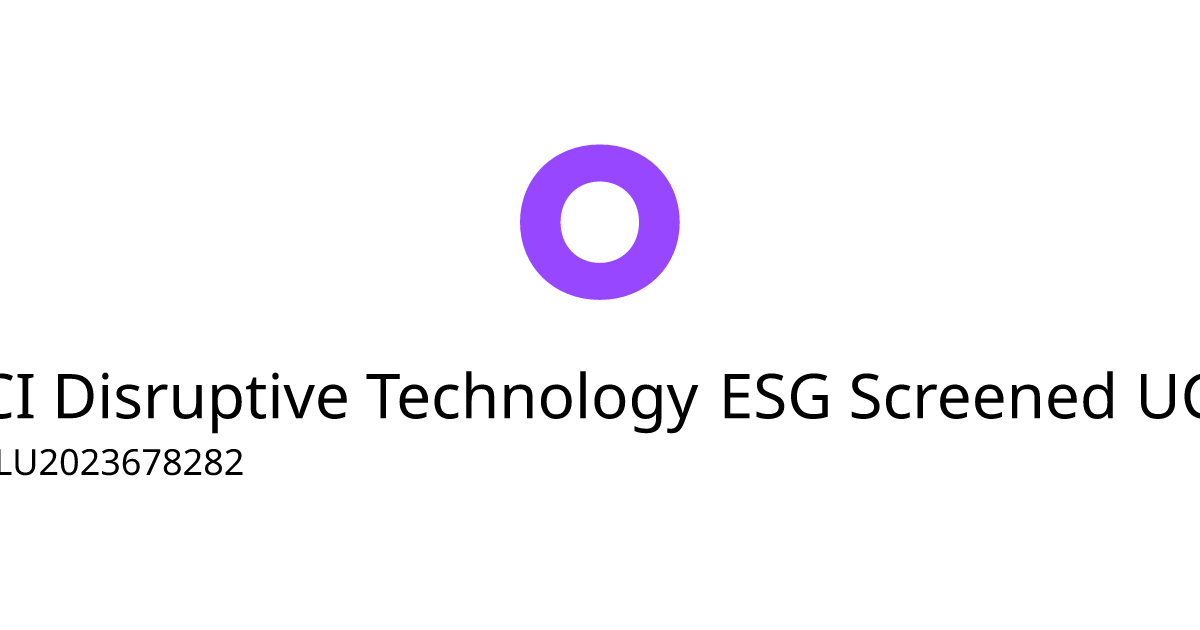 Lyxor MSCI Disruptive Technology ESG Filtered DR UCITS ETF USD Acc