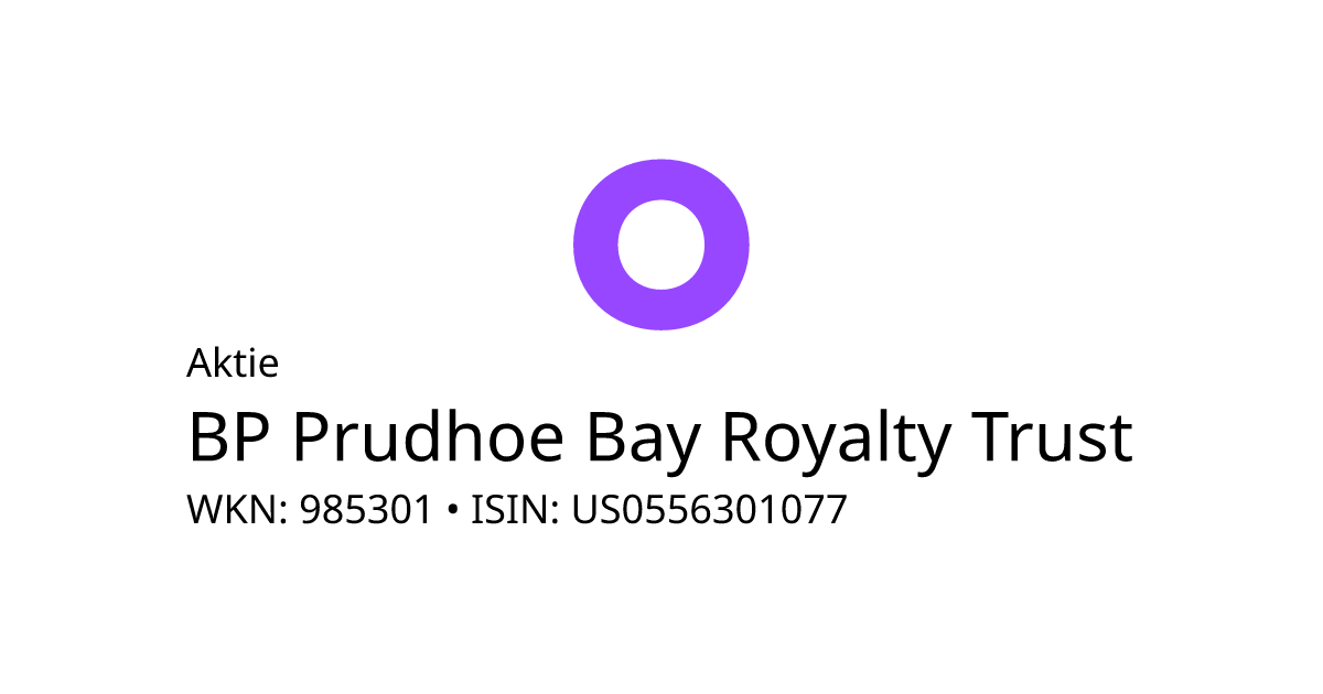 BP Prudhoe Bay Royalty Trust Aktie (985301 US0556301077) • onvista