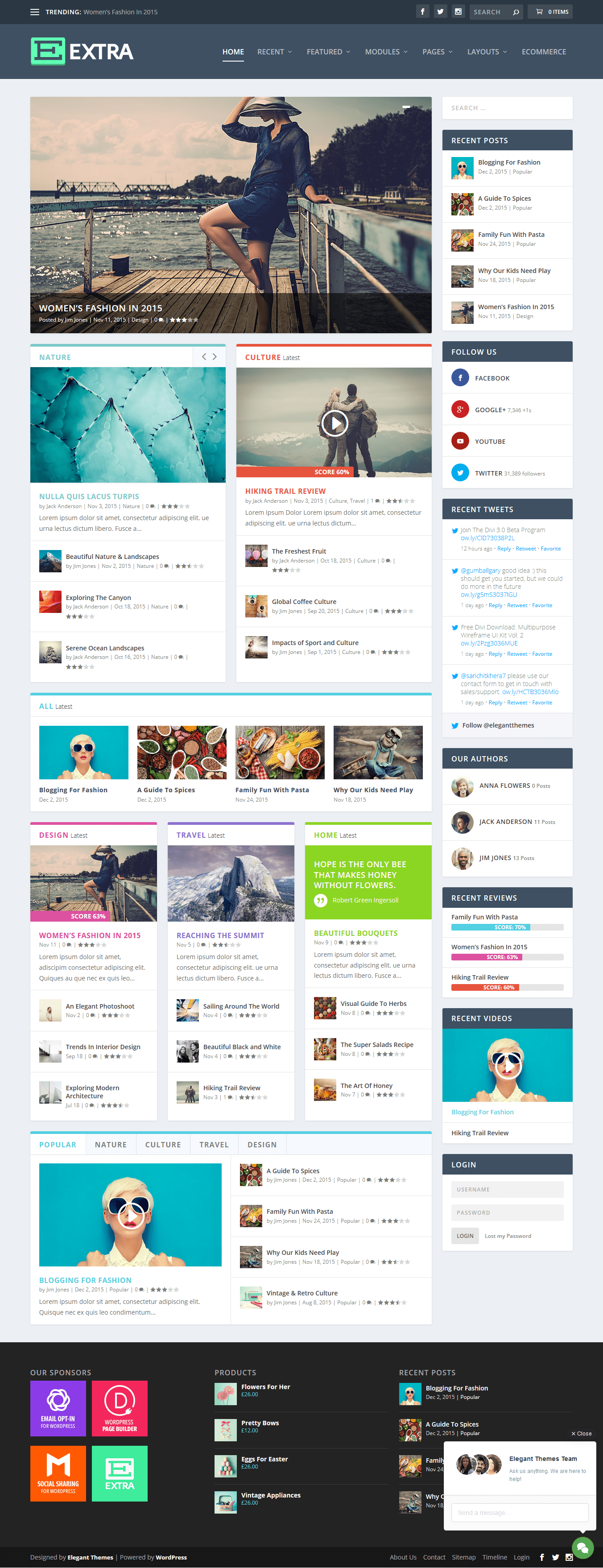 Extra A Premium Blog / Magazine WordPress Theme Free Download