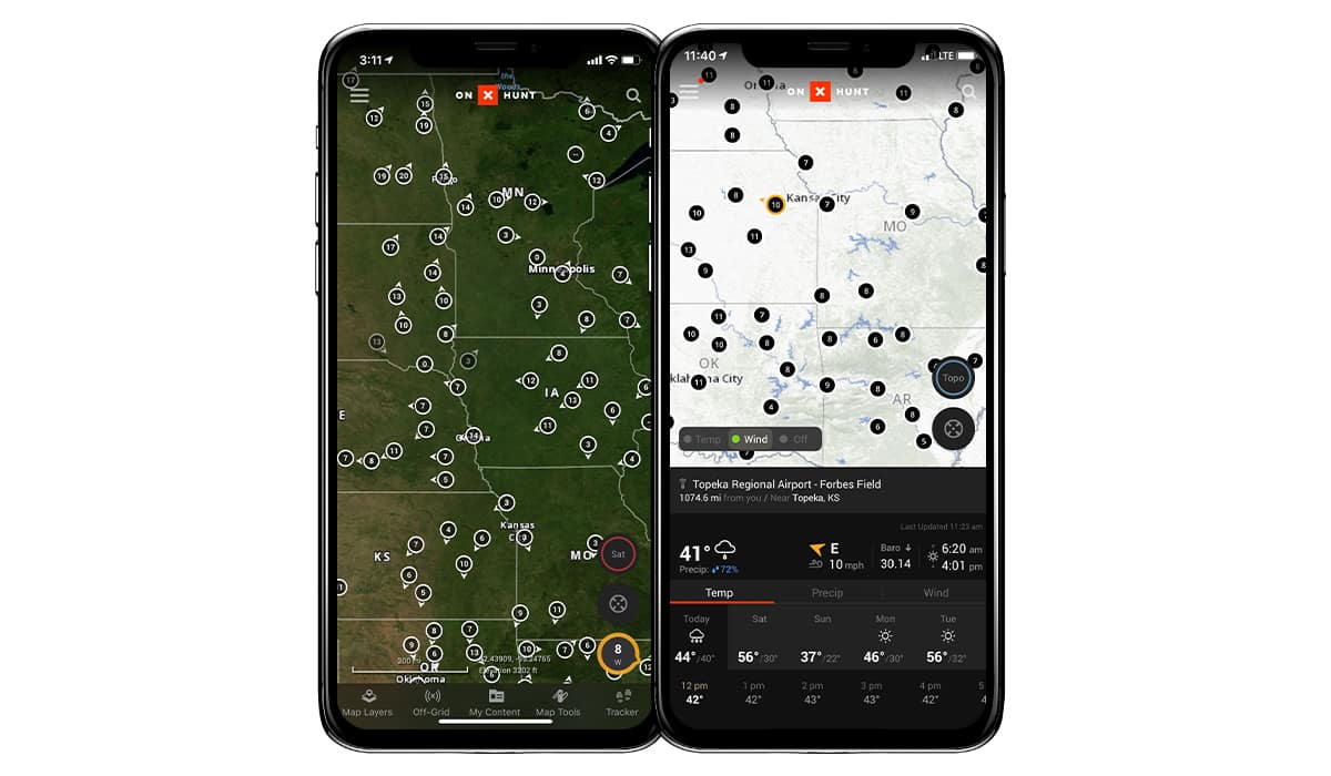 Hunting Weather & Wind Direction App for Deer, Duck & More onX